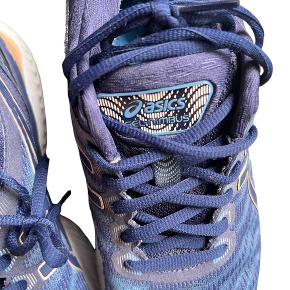 Asics Women's Gel Nimbus 22 Running Shoes - Blue, Size 9 - Picture 6 of 10